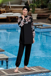 Maresiva Burkini Swimsuit-8075  Voile